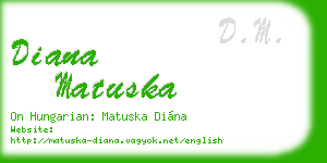 diana matuska business card